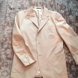 Men’s classic Khaki sports coat and pant suit